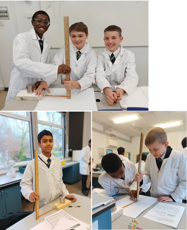 A group of boys in lab coats

Description automatically generated