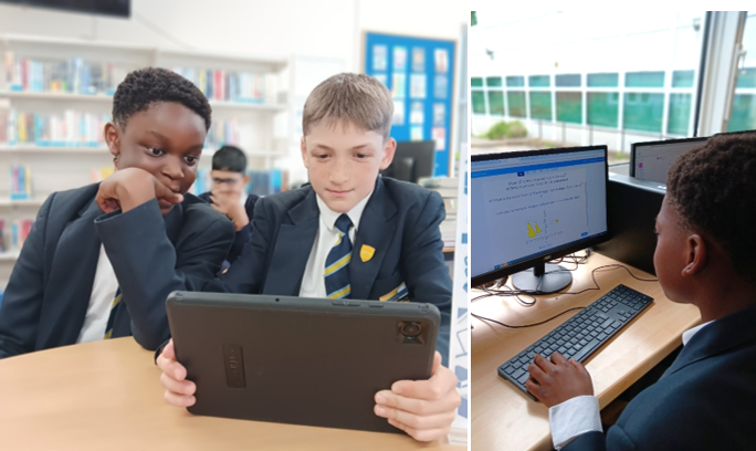 A collage of boys using a tablet

AI-generated content may be incorrect.