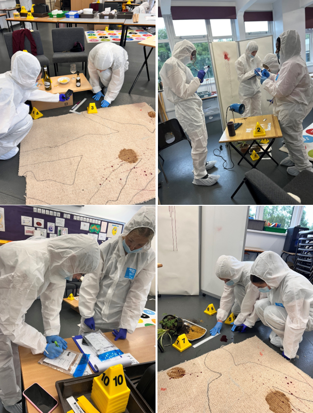 A collage of people in white hazmat suits

AI-generated content may be incorrect.