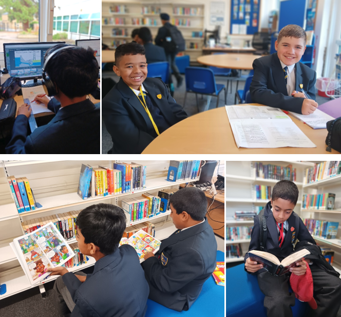 A collage of a child in a library

AI-generated content may be incorrect.