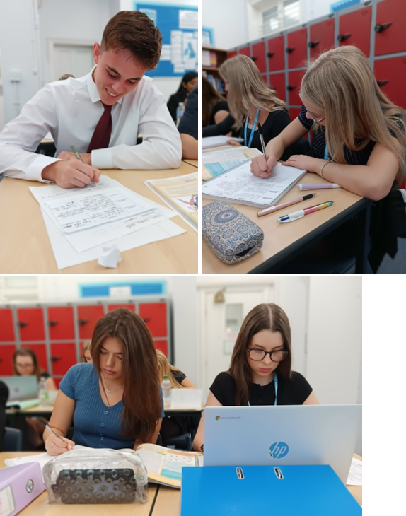 A collage of two people writing on paper

AI-generated content may be incorrect.