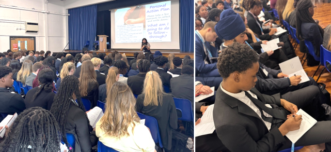 A group of people sitting in chairs

AI-generated content may be incorrect.