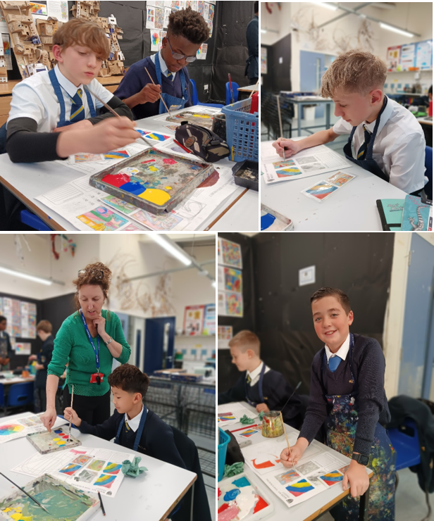 A collage of a child and a person painting

AI-generated content may be incorrect.