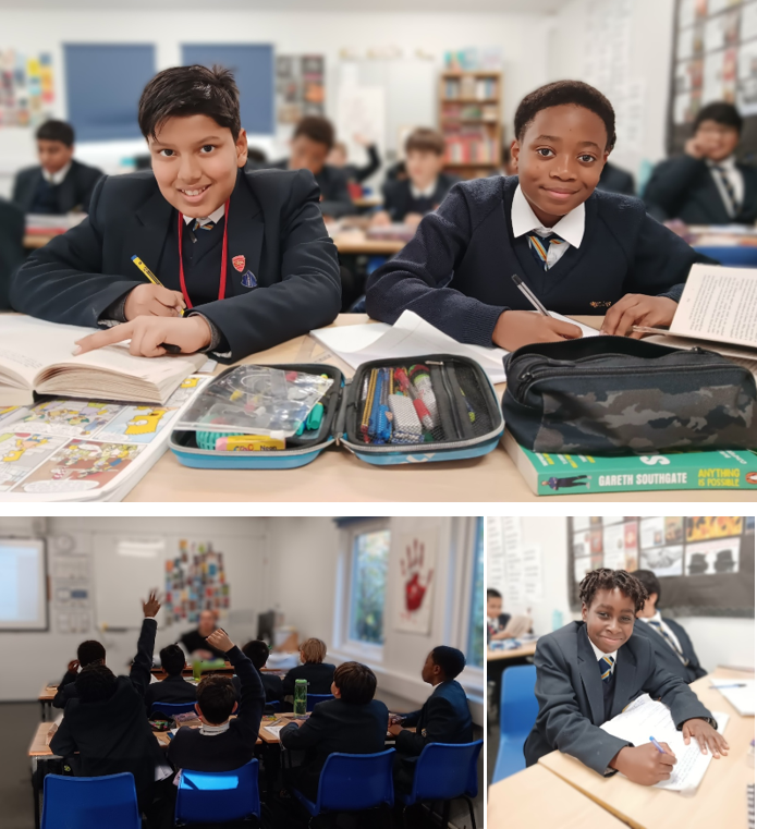 A group of boys in a classroom

AI-generated content may be incorrect.